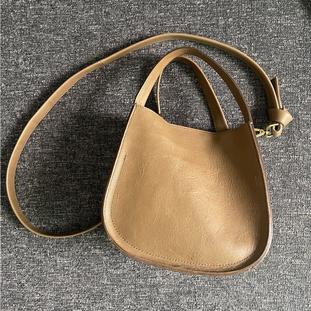 Madewell Ash Green Crossbody Bag, removable strap